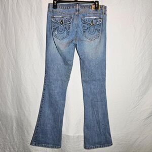 vintage y2k 2000s light wash low rise flare bootcut lei jeans